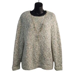Alfred Dunner Sweater Women's Cowlneck Necklaces Sweater Size M